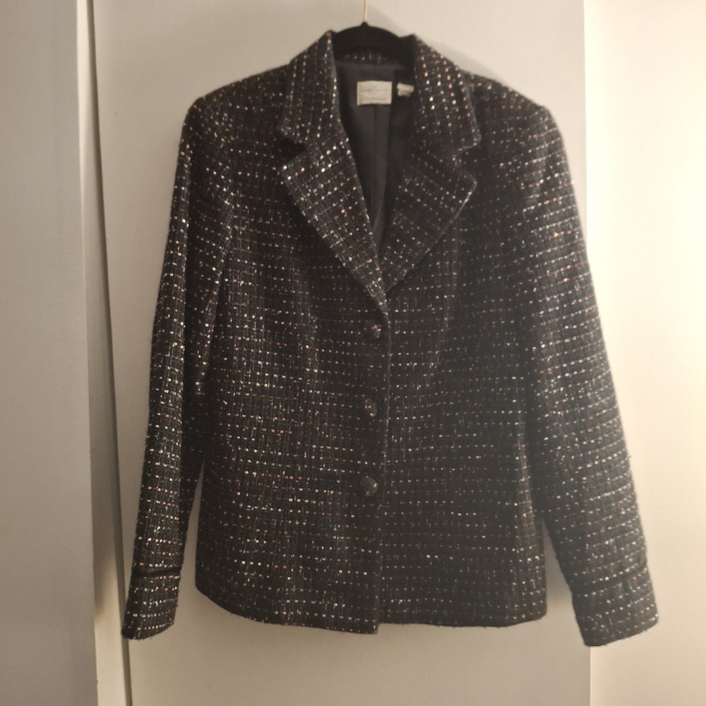 Emma James Women's Black Tweed Jacket